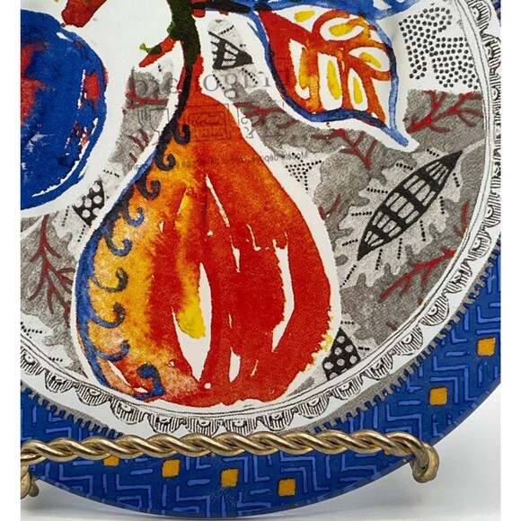 Fragonard Parfumeur Rose Ambre Glass Soap Dish Plate 5” - Picture 4 of 9